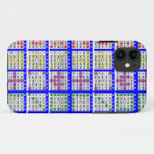 Bingo Game Patterns Large Grid Case-Mate iPhone Hülle (Rückseite (Horizontal))