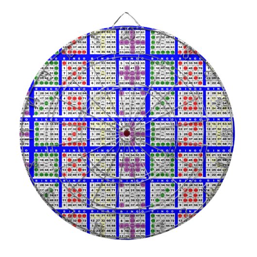 Bingo Game Patterns Large Grid Dartscheibe (vorne)