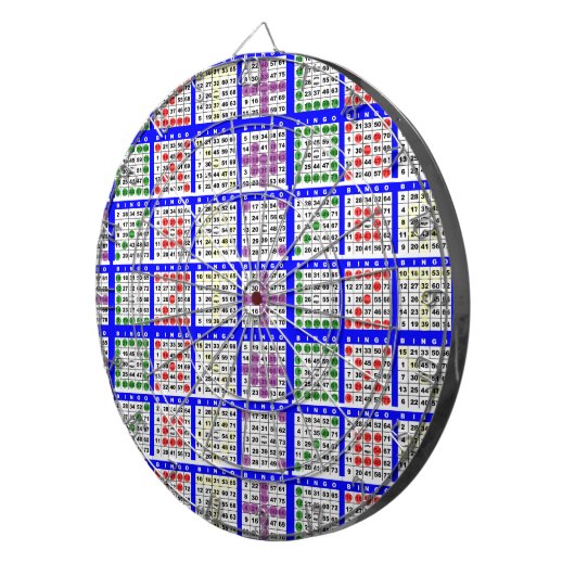 Bingo Game Patterns Large Grid Dartscheibe (Vorderseite rechts)