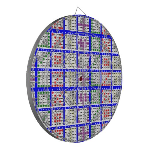 Bingo Game Patterns Large Grid Dartscheibe (Vorderseite Links)