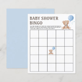 Bingo Game | Teddy Bear Boy Baby Showspiele