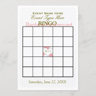 Bingo Game Template Einladung
