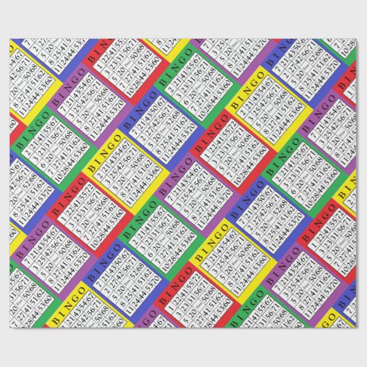 BINGO Geschenk-Verpackung Geschenkpapier (Flach)