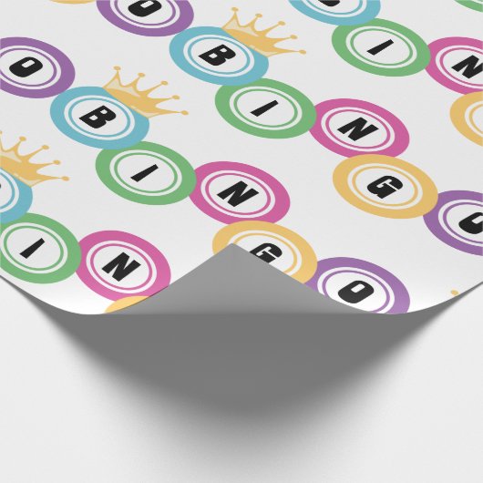Bingo Geschenkpapier (Ecke)