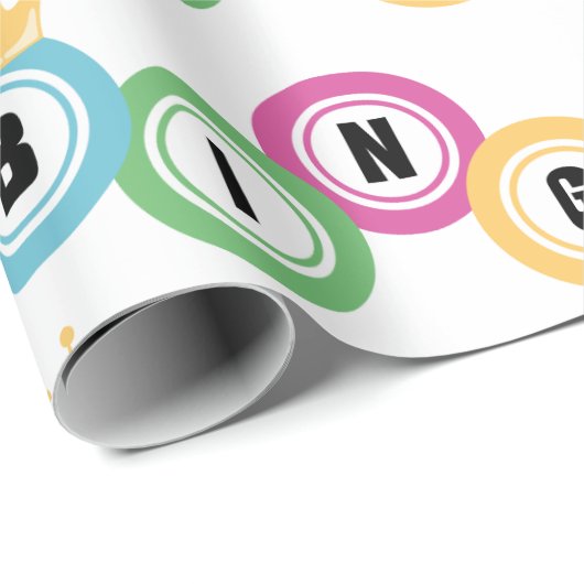 Bingo Geschenkpapier (Rolleneckpunkt)