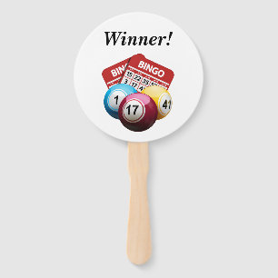 Bingo-Gewinner-Handventilatoren Fächer