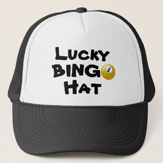 BINGO glücklicher Hut Truckerkappe (Vorderseite)