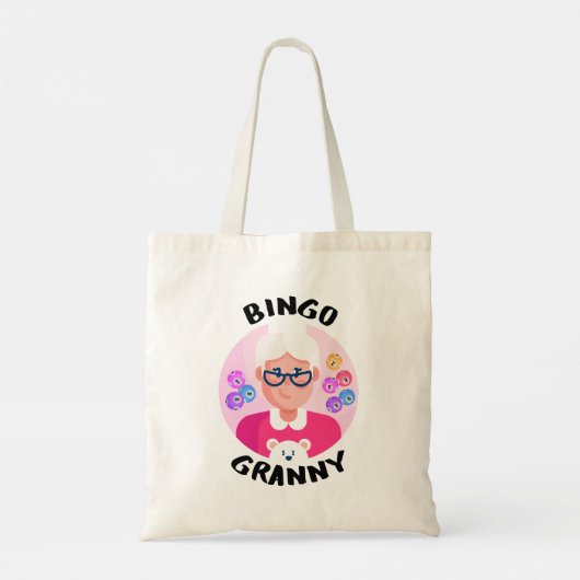 Bingo granny | Funny Bingma Tragetasche (Rückseite)