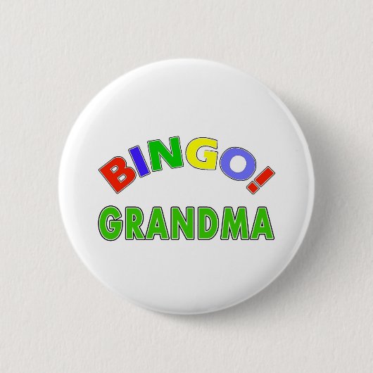 Bingo-Großmutter Button (Vorderseite)