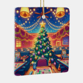 Bingo Hall Weihnachtsbaum mit Bingo Balls Keramikornament (Rechts)