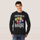 Bingo Happiness Is Yelling Bingo Raglan Baseball T-Shirt (Vorne ganz)