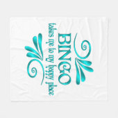 Bingo Happy Place Fleecedecke (Vorderseite (Horizontal))