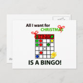 BINGO Ich wollte ein Bingo zu Weihnachten (Vorne/Hinten)