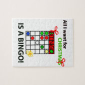BINGO Ich wollte ein Bingo zu Weihnachten Puzzle (Horizontal)