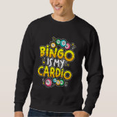Bingo ist mein Cardio mit Lucky Balls - Bingo Dabb Sweatshirt (Vorderseite)