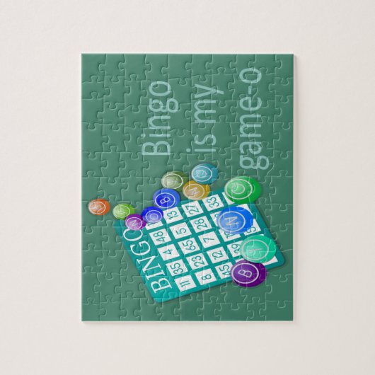 Bingo ist mein Game-o-Funny-Zitat Puzzle (Vertikal)