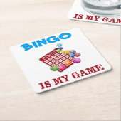 BINGO IST MEIN SPIEL RECHTECKIGER PAPPUNTERSETZER (angewinkelt)