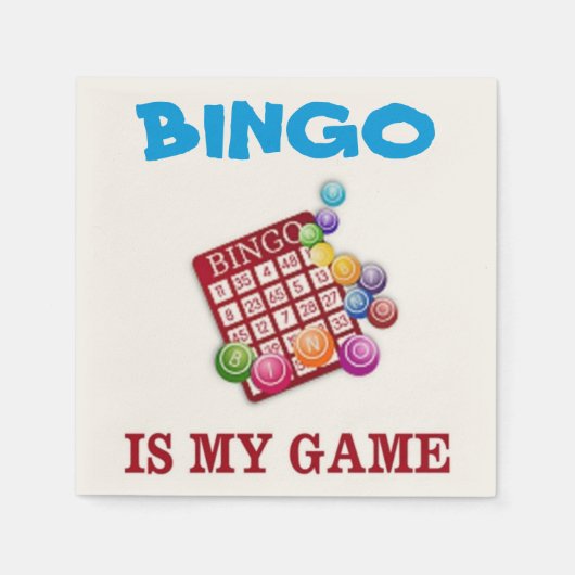 BINGO IST MEIN SPIEL SERVIETTE (Vorderseite)