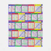 BINGO kardiert bunte glückliche Decke (Vorderseite)