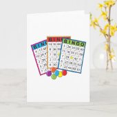 Bingo kardiert Gruß-Karten Karte (Gelbe Blume)