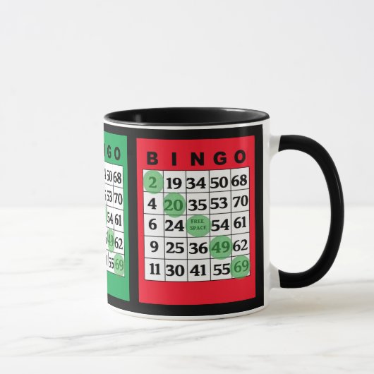 BINGO kardiert Tasse (Rechts)