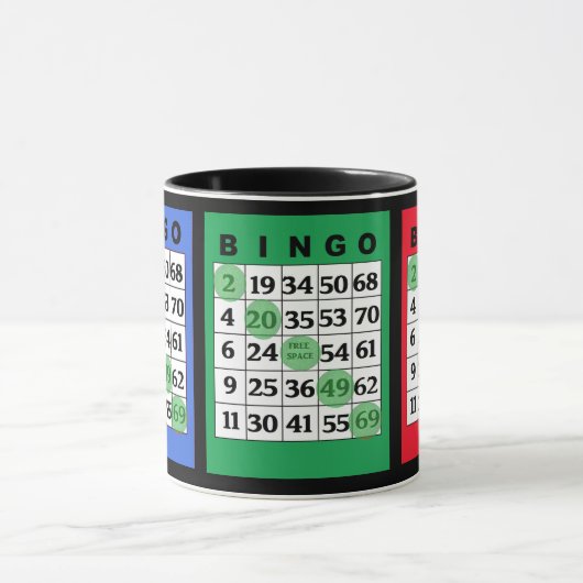 BINGO kardiert Tasse (Zentrum)