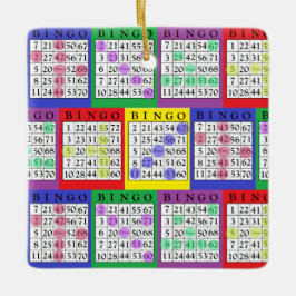 BINGO-Karte | BINGO Lover's Geschenk Weihnachten Keramikornament