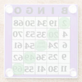 BINGO-Karte Glasuntersetzer (Rückseite)