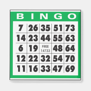 Bingo-Karte Magnet