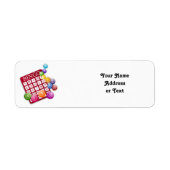 BINGO-Karte mit BINGO-Balls (Vorne)