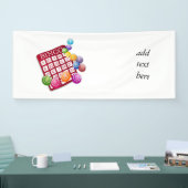 BINGO-Karte mit BINGO-Balls Banner (Messe)