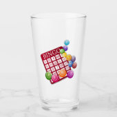 BINGO-Karte mit BINGO-Balls Glas (Vorderseite)