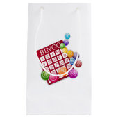 BINGO-Karte mit BINGO-Balls Kleine Geschenktüte (Vorderseite)