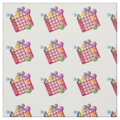 BINGO-Karte mit BINGO-Balls Stoff (Muster)