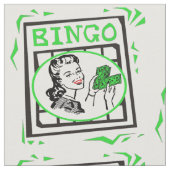 Bingo-Karten-Dame With Money Stoff (Nahaufnahme)