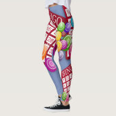 Bingo-Karten-Entwurfs-Druck-Leggings Leggings (Links)