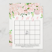 Bingo-Karten für florales Brautparty (Vorne/Hinten)