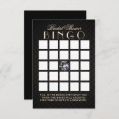 Bingo-Karten für Luxus Diamond Brautparty Einladung (Vorne/Hinten)