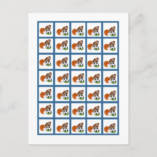 Bingo Karten Marker All-Star Blau (Vorderseite)
