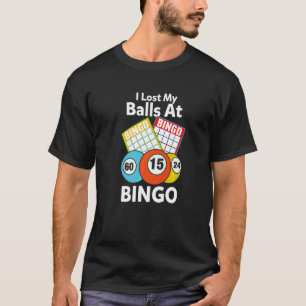 Bingo Kartenspiel für Ansager Ich habe meine Kugel T-Shirt
