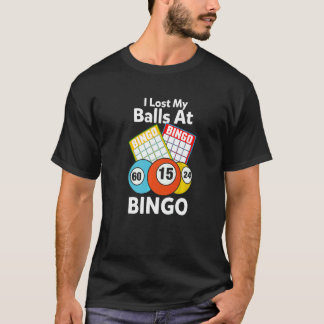 Bingo Kartenspiel für Ansager Ich habe meine Kugel T-Shirt
