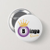 Bingo-Königin Button (Vorne & Hinten)