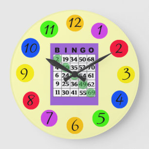 BINGO Küche Große Wanduhr
