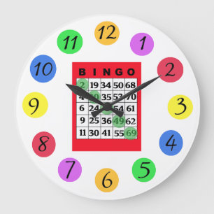 BINGO Küche Große Wanduhr