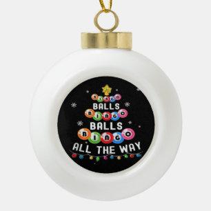 Bingo-Kugeln Bingo auf der ganzen Linie Keramik Kugel-Ornament