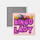 BINGO LADY MAGNET (Vorderseite/Rückseite)