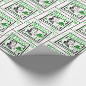 Bingo Lady mit Geldbingokarte Geschenkpapier (Ecke)