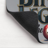Bingo Legend gekrönt in Gold Retro Typografie Mousepad (Ecke)