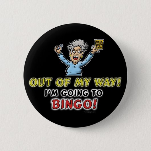 Bingo-Liebhaber Button (Vorderseite)