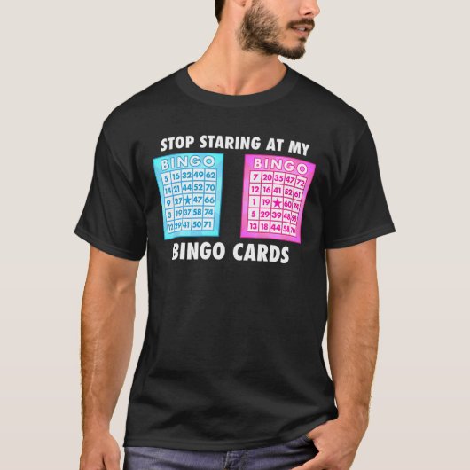 Bingo Lover hält an meinen Bingo Cards Game Pl T-Shirt (Vorderseite)